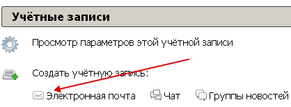 Создание учетной записи Mozilla Thunderbird